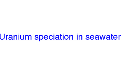 Uranium speciation in seawater