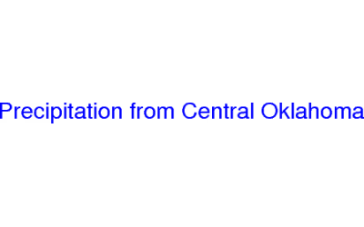 Precipitation from Central Oklahoma